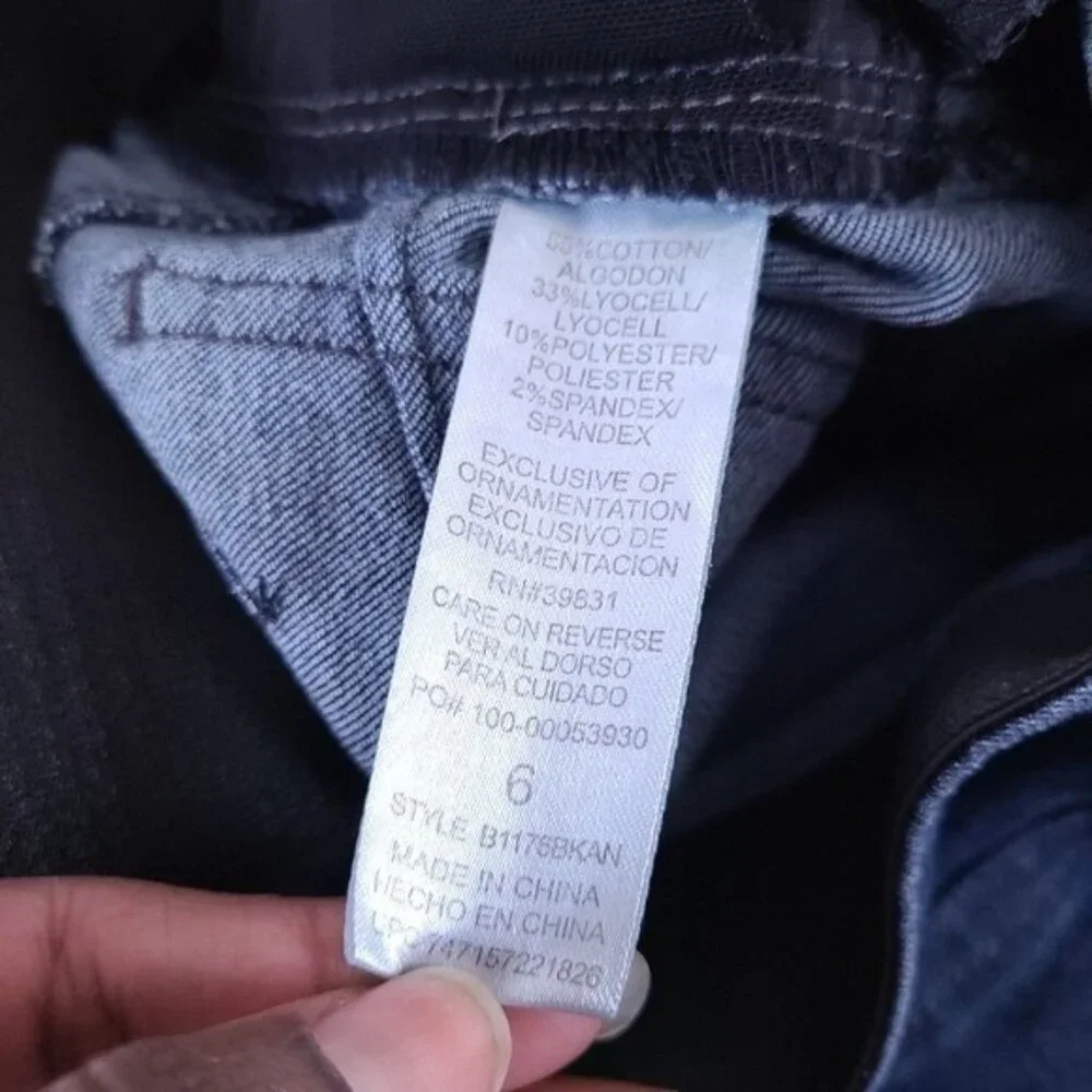 Democracy Ab Solution Slimming Skinny Jeans Size 6 Raw Hem